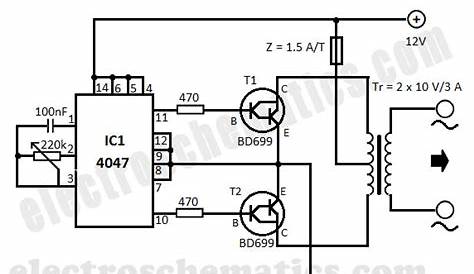 dc to ac converter circuit diagram