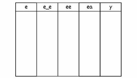 long vowel e worksheet