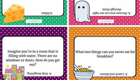 riddles for kids printable