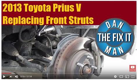 2013 Toyota Prius V Front Strut Replacement – Dan the Fix-it Man