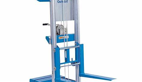 Genie Manual Material Lift with Counterweight Base — 8ft. Lift, 400-Lb