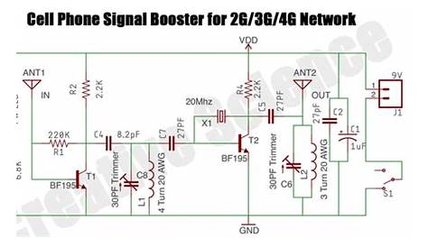 3g mobile signal booster circuit diagram