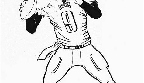 Pics Of NFL Quarterback Coloring Page Football Coloring - Coloring Home