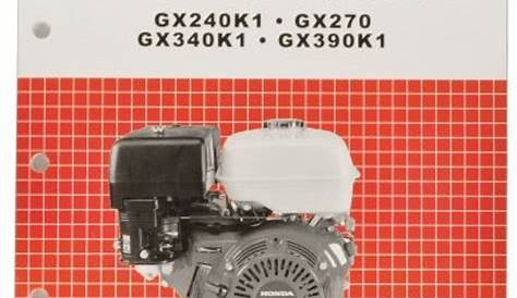 Honda GX240 GX270 GX340 GX390 Engine Service Repair Shop Manual
