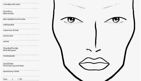 Makeup Face Chart - Mugeek Vidalondon