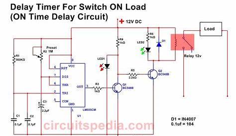 delay timer switch circuit diagram