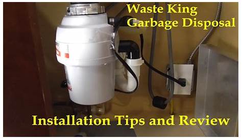waste king garbage disposal install