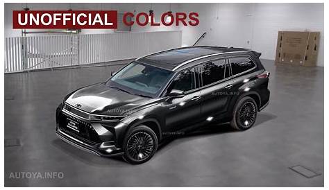 Full-Size Toyota Grand Highlander 8-Seat CUV Unofficially Depicted in