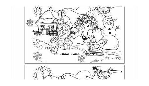 Spot The Difference Worksheets For Fun | Activity sheets for kids