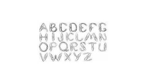 Images For > How To Draw Cool Letters A Z | why you font-in