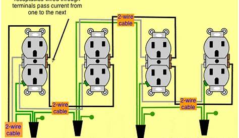 Multiple Receptacle Outlets Wiring Diagrams - Do-it-yourself-help.com