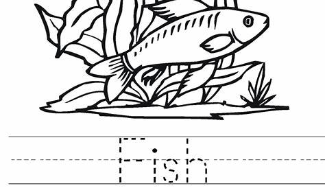 grade 1 fish worksheet