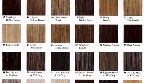 hair color chart numbers