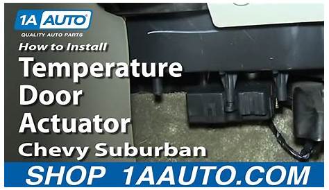 How To Install Replace Temperature Door Actuator 2000-06 Chevy Suburban