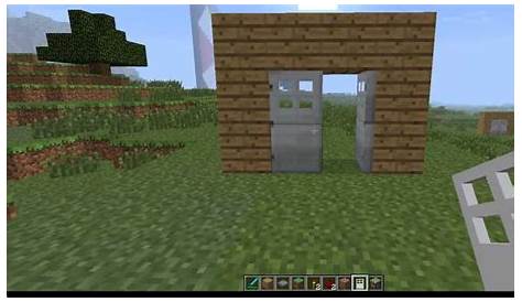 How to Make Automatic Iron Doors - Minecraft - YouTube