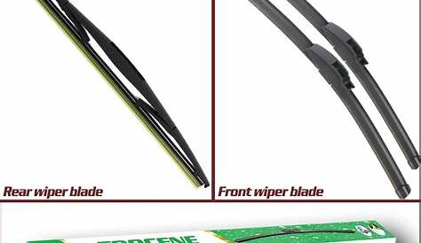 Front and Rear Wiper Blades For Honda Accord 2003 2008 pair 26+16+12