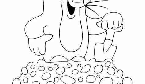 the mole coloring worksheet