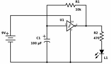 simple led blinking circuit