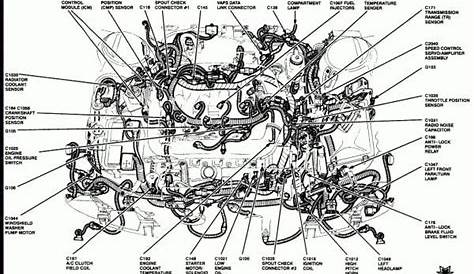 2001 ford taurus engine parts diagram