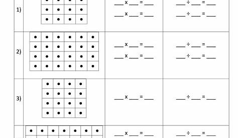 division with arrays free worksheets
