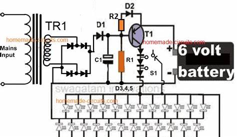 fully automatic emergency light circuit diagram