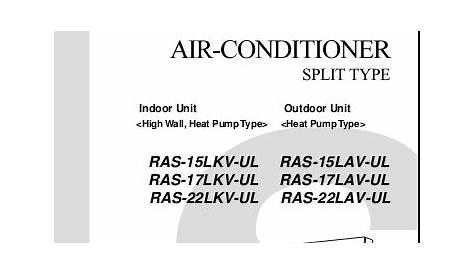toshiba air conditioning manual