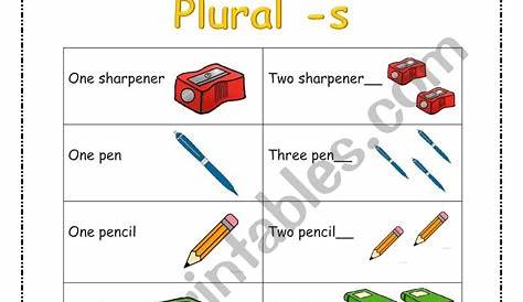 Plural -s - ESL worksheet by amira29