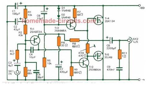 common source mosfet amplifier circuit diagram