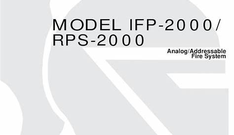 (PDF) MODEL IFP-2000/ RPS-2000 - Fire Alarm Resourcesfirealarmresources