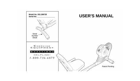 Sears 831.28872 User's Manual | Manualzz
