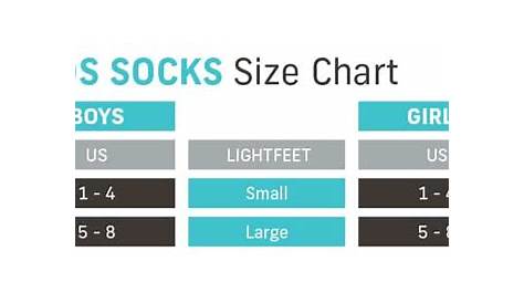 kid sock size chart australia