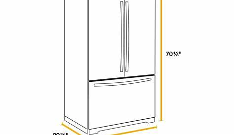 Refrigerator Dimensions Chart