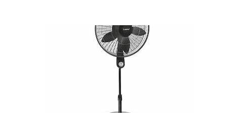 Lasko 18" Stand 5-Speed Fan Black With Remote Home Oscillating Tilt
