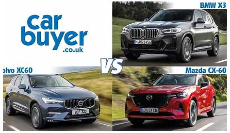 BMW X3 vs Mazda CX-60 vs Volvo XC60 - pictures | Carbuyer