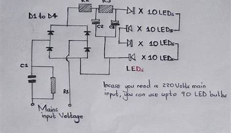 led bulb circuit diagram