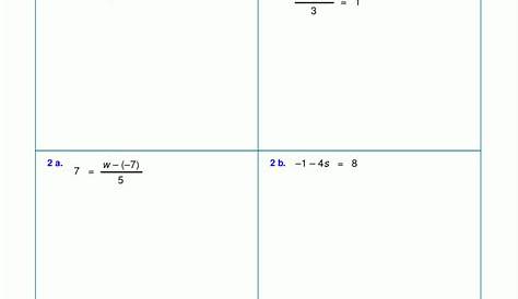 linear equations worksheet 9th grade