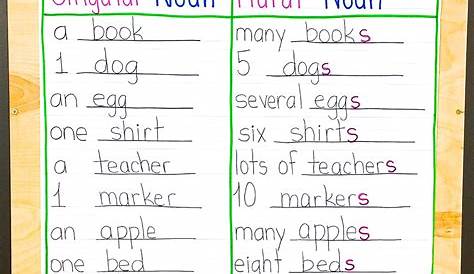 plural possessive nouns anchor chart