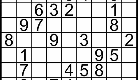 sudoku puzzles easy printable