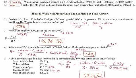 gas stoichiometry practice worksheet answers