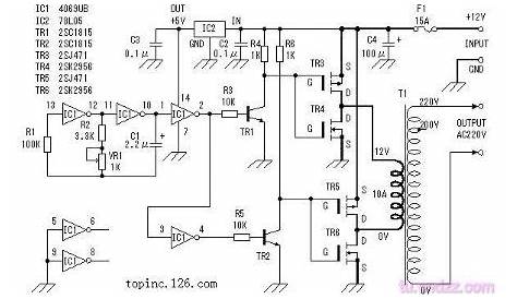 Amateur production inverter circuit application diagram - Basic_Circuit