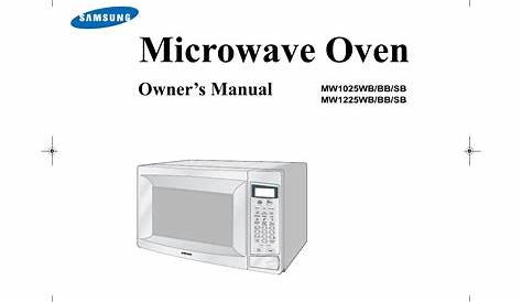 Samsung Microwave Manuals – BestMicrowave