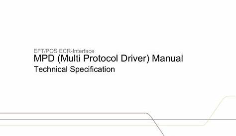 Manual MPD - Technical Specification