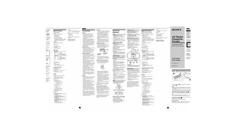 sony cfd s300 user manual