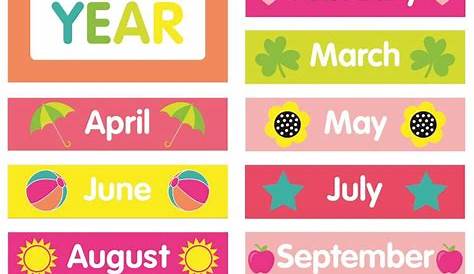 Months Of The Year - Spelling, Tracing And Chart | Teaching - Free