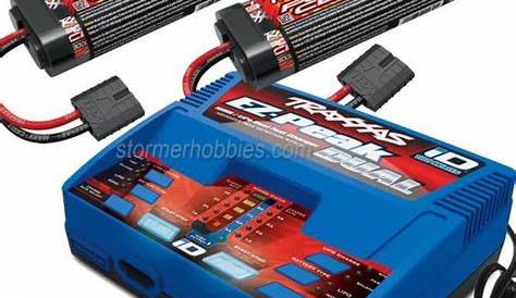 Traxxas EZ-PEAK DUAL Charger 2972 & (2) 2923X 8.4V 3000mAh Batteries
