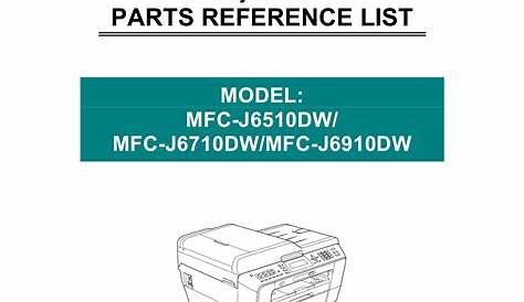 Brother Inkjet-MFC J6510 J6710 J6910 DW Parts Manual