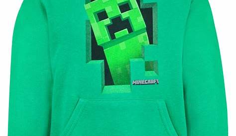 Minecraft Green Creeper Boys Hoodie Kids Long Sleeve Hooded Sweater