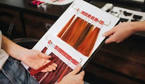 Premium Photo | Hair color chart at salon
