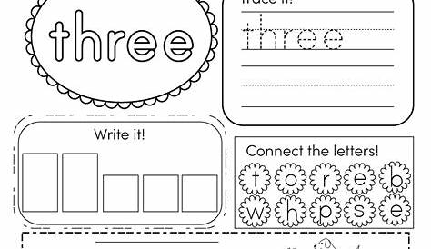 how sight word worksheets