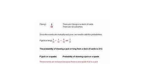 50 Probability Worksheet With Answers